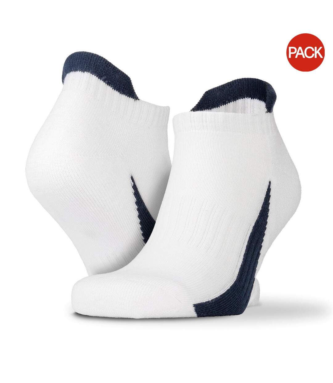Spiro Unisex Adults Sports Trainer Socks (Pack Of 3) (White) - UTPC3497-1