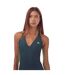 Maillot De Bain 1 Pièce Style 3 Rayures Femme Bleu Sarcelle Adidas-3