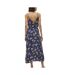 Robe Marine/Jaune à Motifs Femme Vero Moda Easy Joy - L-2