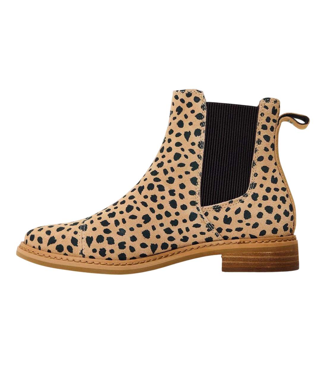 Womens/ladies Charli Spotted Suede Twin Gusset Chelsea Boots Multicoloured Toms-2