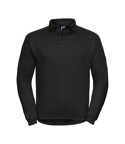 Mens heavy duty sweatshirt black Russell