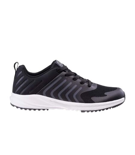 Childrens/kids Barry Logo Trainers Black White Bejo