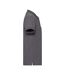 Polo Homme Gris Foncé Uni Russell-3