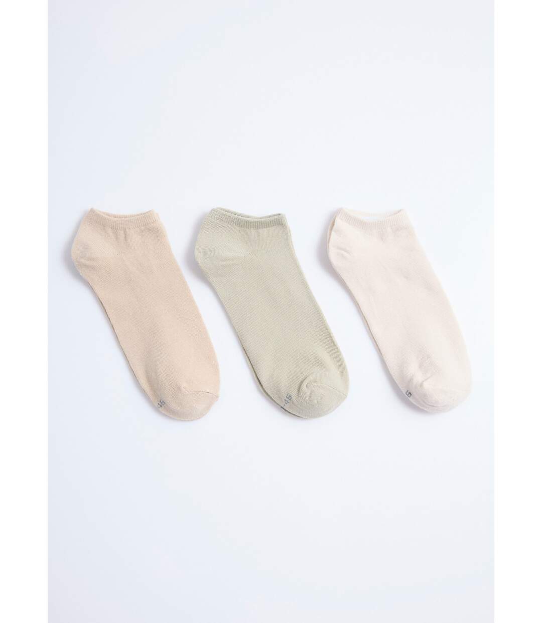 Lot de 3 Socquettes, assorti clair-2