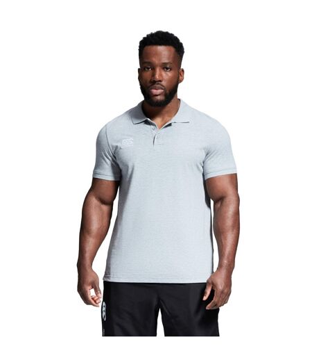 Mens Waimak Polo Shirt Classic Marl Canterbury