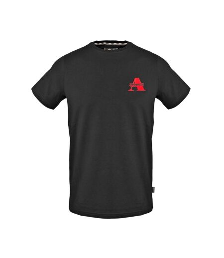 T-shirt Motif/style Logo Contrasté Homme Noir Aquascutum