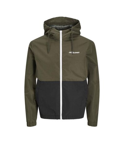 Veste kaki/blanc homme jack & jones mash - l