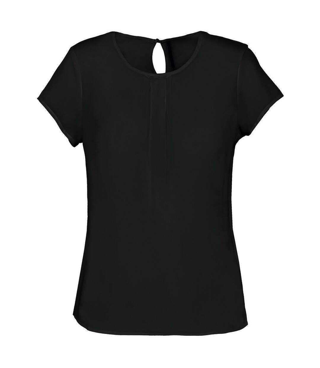 Blouse matière crêpe - Femme - K5002 - noir-1