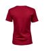 Womens/ladies Interlock T-shirt Deep Red Tee Jays-2