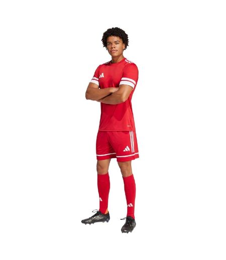 Short De Foot Motif/style 3 Rayures Squadra Homme Rouge Adidas