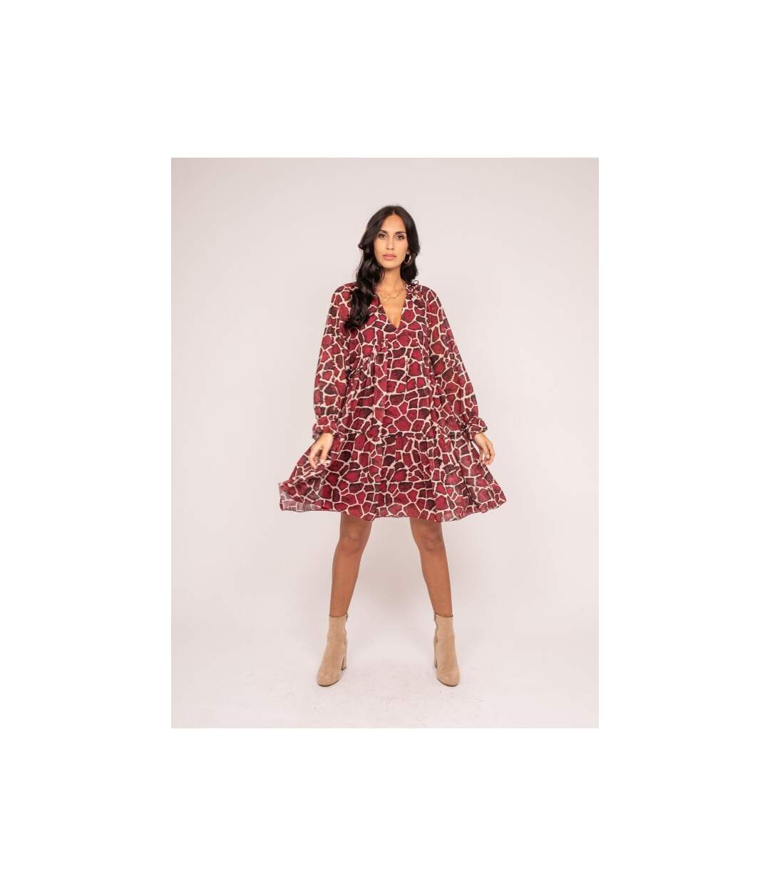 Robe courte motifs IFER - Dona X Lisa-4