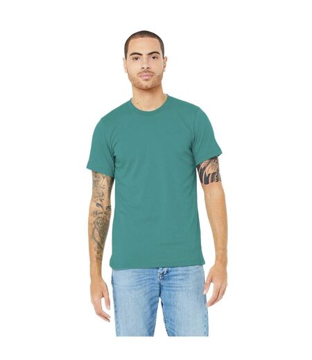 Canvas T-shirt Jersey Hommes Bleu Turquoise Bella + Canvas