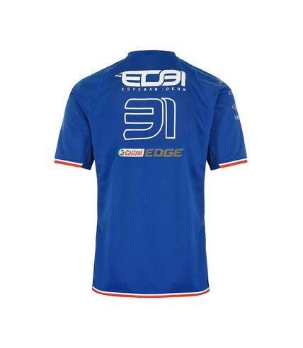 T-shirt Bleu Homme Kappa Kombat Alonso Alpine F1