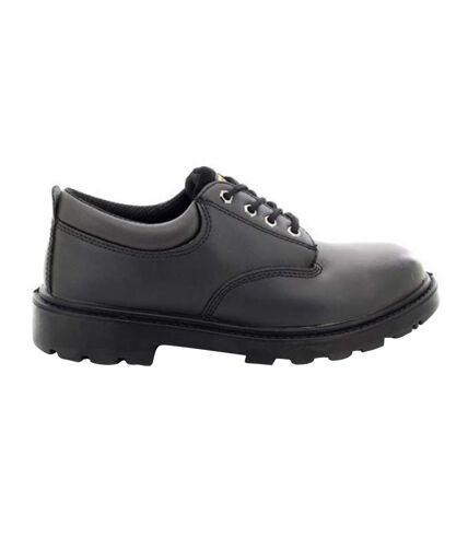 Mens contractor 4 eye safety shoes black Grafters