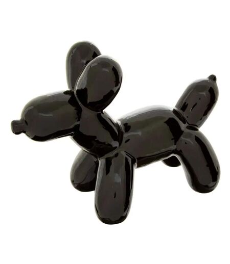 Statuette Déco Chien en Céramique Théo 19cm Noir