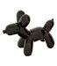 Statuette Déco Chien en Céramique Théo 19cm Noir-1