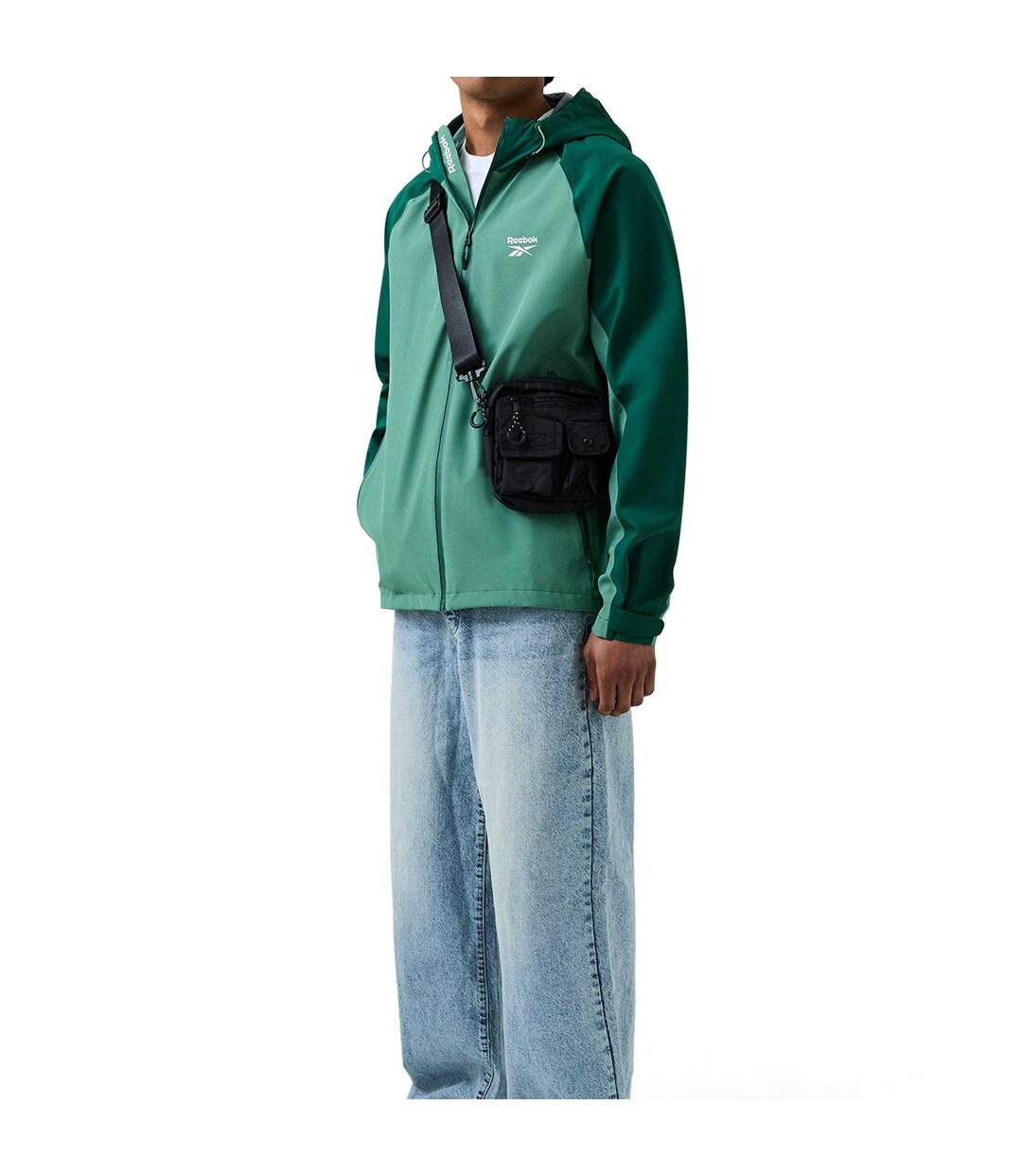 Veste Manches Raglan Rodden Homme Vert Reebok-4