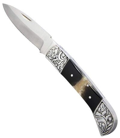 Mit Arabesken verziertes Messer inkl. Gürtel-Etui