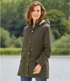 Women's Microtech Quilted Parka Jacket - Khaki Atlas For Men