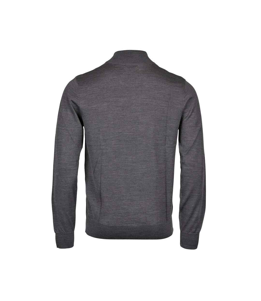 Mens half zip sweatshirt grey melange Tee Jays