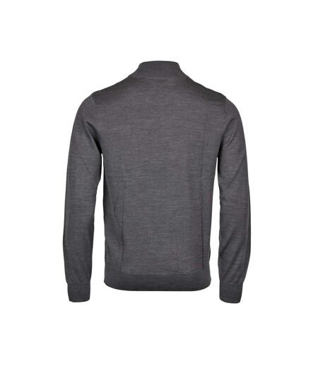 Tee Jays Mens Half Zip Sweatshirt (Grey Melange)