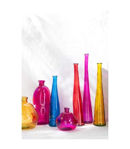 Vase Bulle en Verre Mexican 32cm Fuchsia