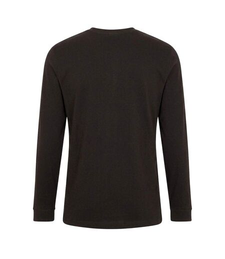 Mens Embroidered Logo Jersey Long-sleeved T-shirt Black Lacoste