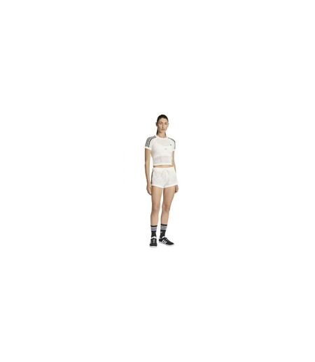 Originals T-shirt Tricoté Cali En Crochet Pour Femme Blanc Cassé Adidas