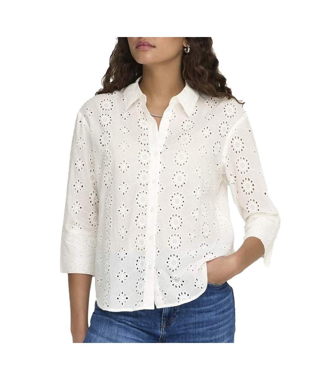 Chemise blanc femme jdy tallie-1