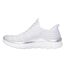 Womens/ladies Glitter Slip-in Trainers White Skechers-2