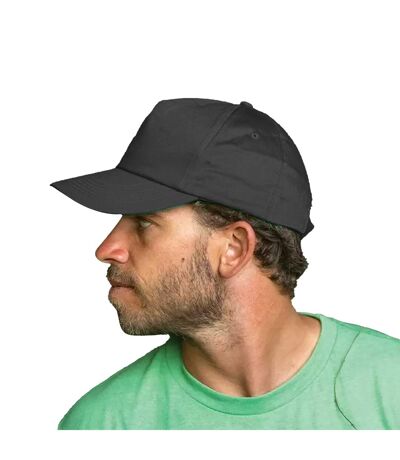 Boston 5 Panel Polycotton Baseball Cap Black Result Headwear