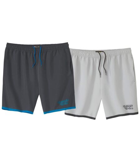 Lot de 2 Shorts Microfibre Sport 