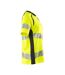 T-shirt Accelerate Safe Femme Jaune Fluo Bleu Marine Foncé Mascot-3