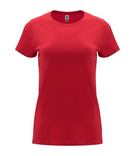 T-shirt capri femme rouge Roly Roly