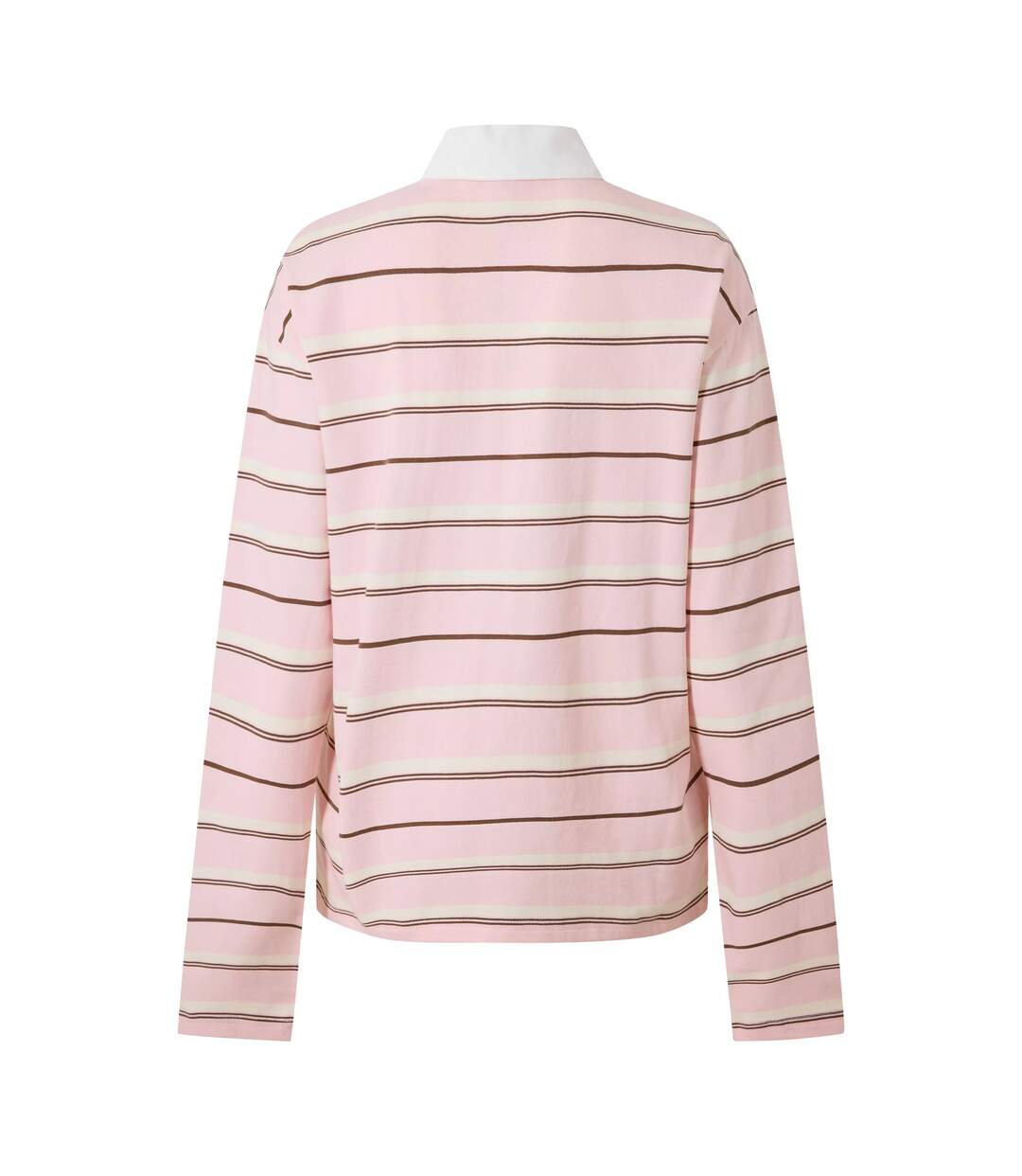 Womens/ladies Embroidered Logo Rugby Shirt Pink Couture Club-4