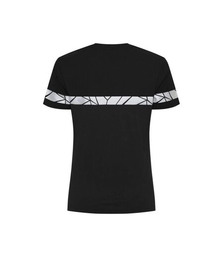 Womens/ladies Progression Hi-vis T-shirt Black Projob