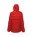 2786 Womens/Ladies Hooded Water & Wind Resistant Padded Jacket (Red/Navy) - UTRW3425
