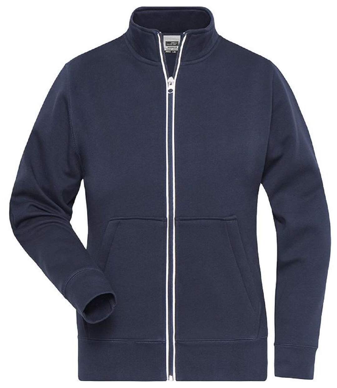 Veste sweat zippée workwear - Femme - JN1809 - bleu mariné