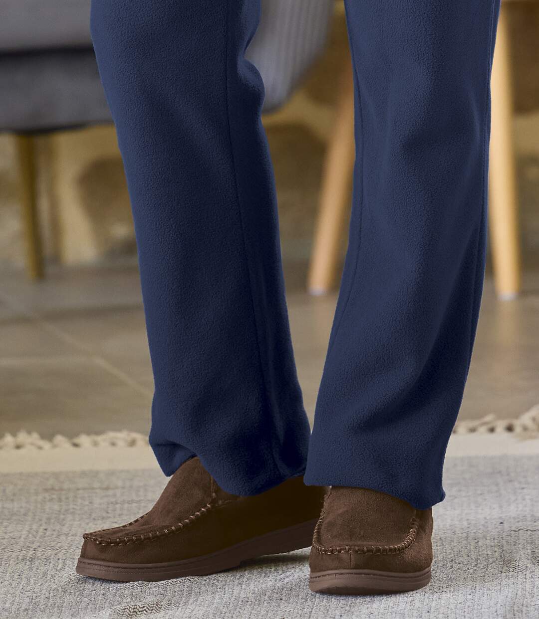 Les Chaussons Suédine Doublée Sherpa-5