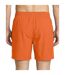 Mens Embroidered Logo Regular Swim Shorts Orange Nike-3