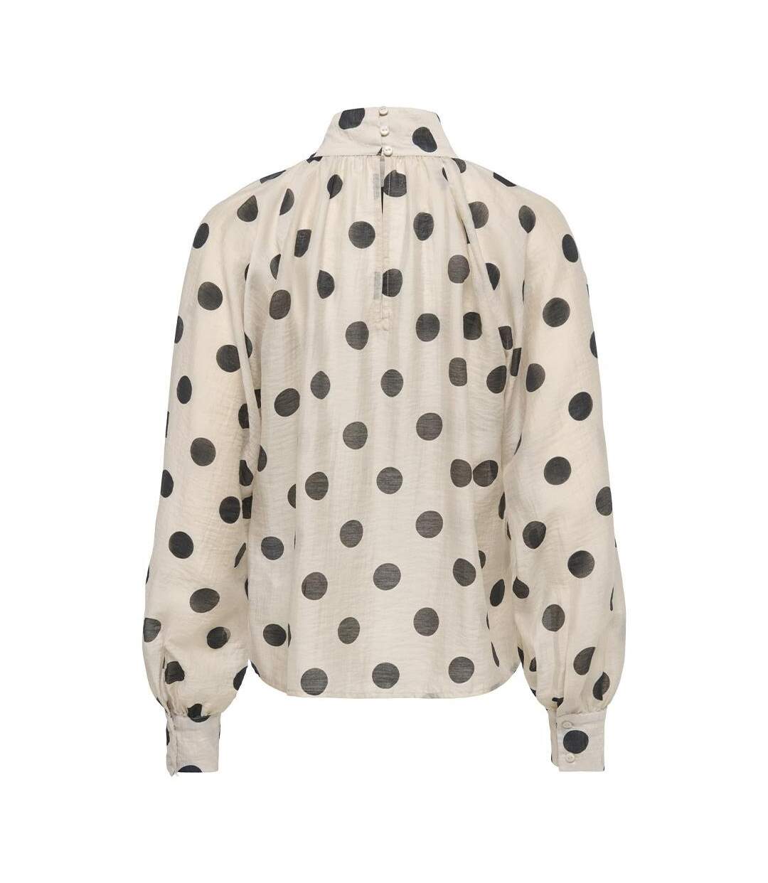 Blouse beige/marron femme jdy fay-2