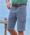 2 darabos, sztreccsfarmer, cargo bermuda szett Atlas For Men