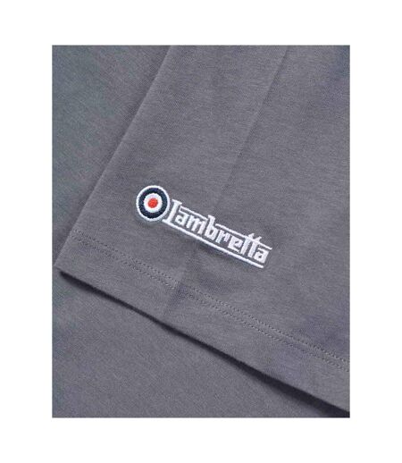Mens Badge T-shirt Iron Lambretta