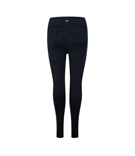 Womens/ladies Athletic Leggings Reflective Black New Balance
