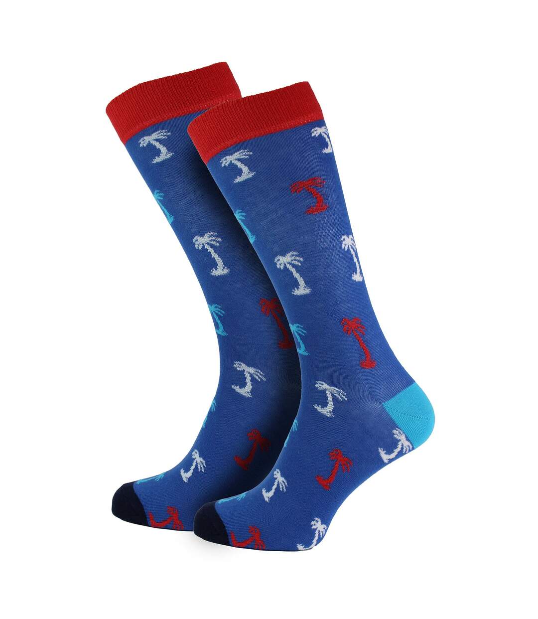 Set of 3 Fun and Stylish Novelty Summer Vibes Dress Mens Socks-5
