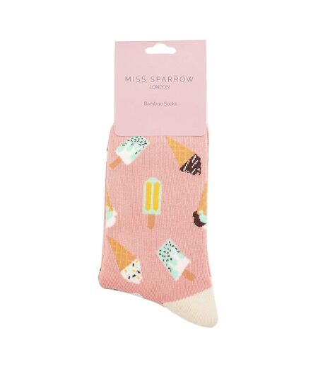 Ladies Ice Cream Socks | Novelty Funny Crew Bamboo Gift Socks