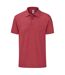 Polo Manches Courtes Homme Rouge Chiné Fruit Of The Loom-1