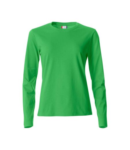 T-shirt Basic Femme Vert Pomme Clique