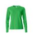 T-shirt Basic Femme Vert Pomme Clique-1