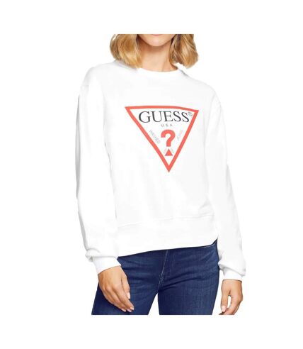 Sweat Blanc Femme Guess Original - L